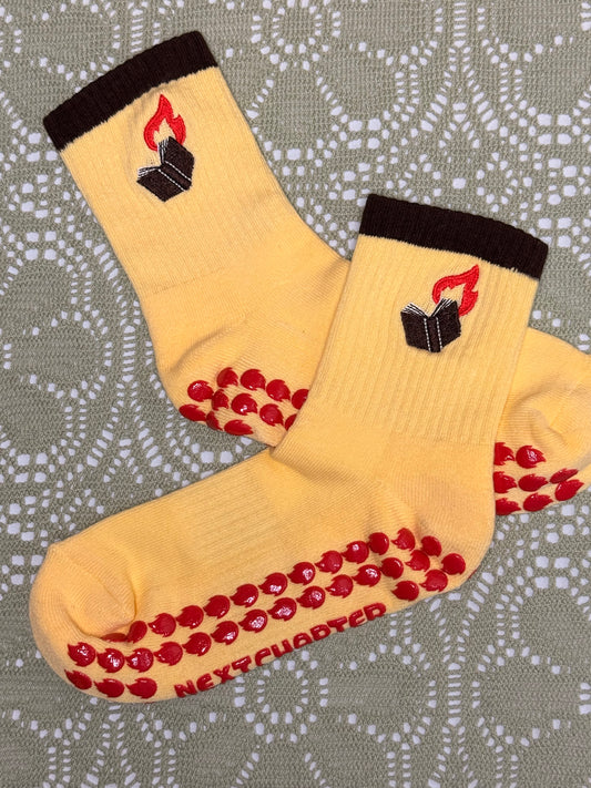 Banned Books Grip Socks