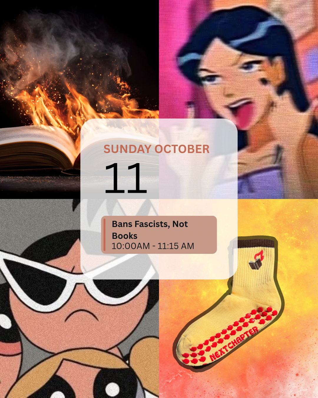 Oct 11: Sunday Reset, Ban Fascists Not Books