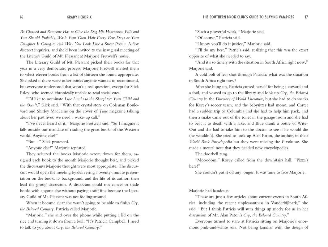 Southern Book Club's Guide to Slaying Vampires by Grady  Hendrix: Paperback; 424 pages / English