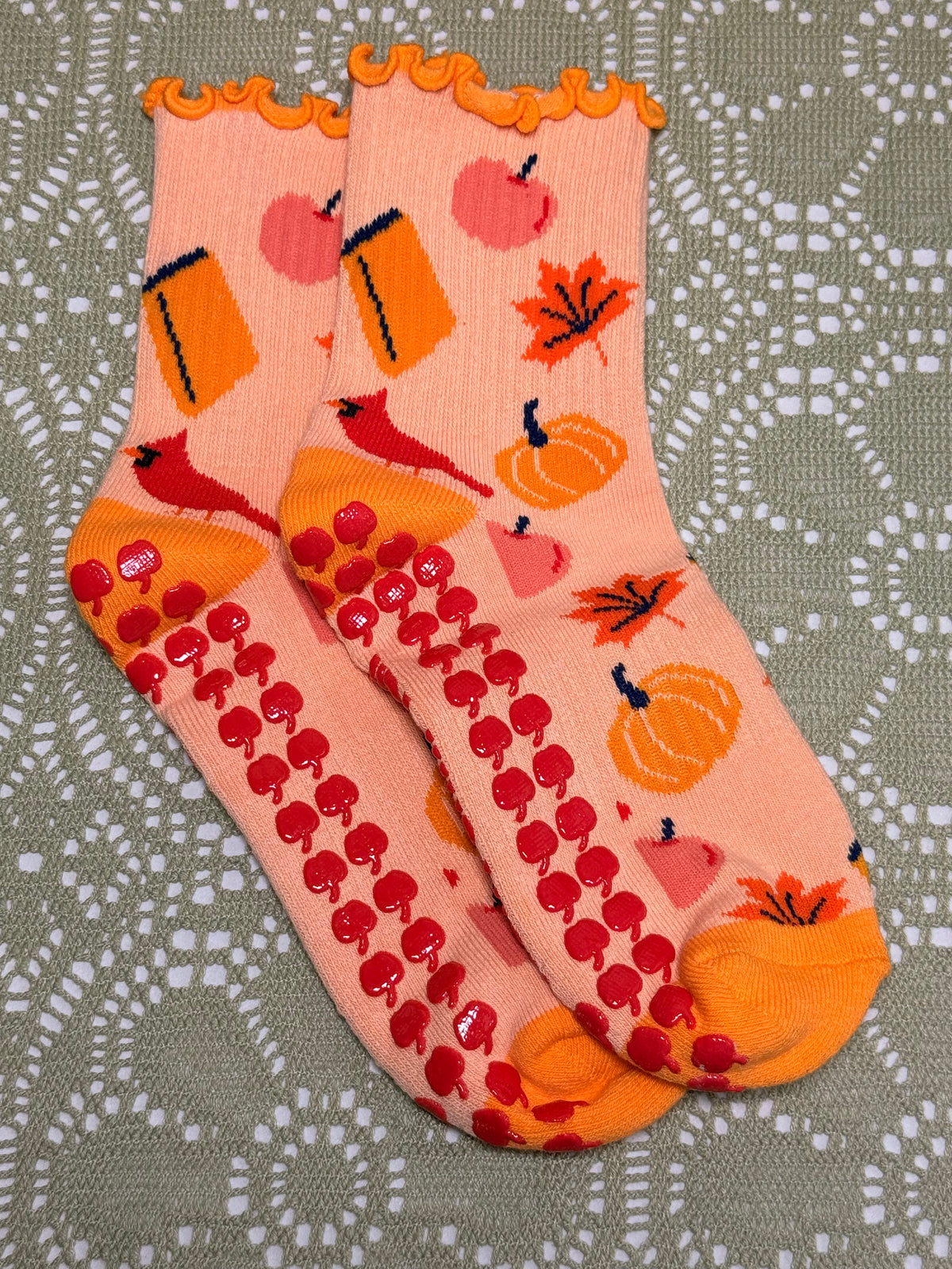 Bookish Fall Grip Socks